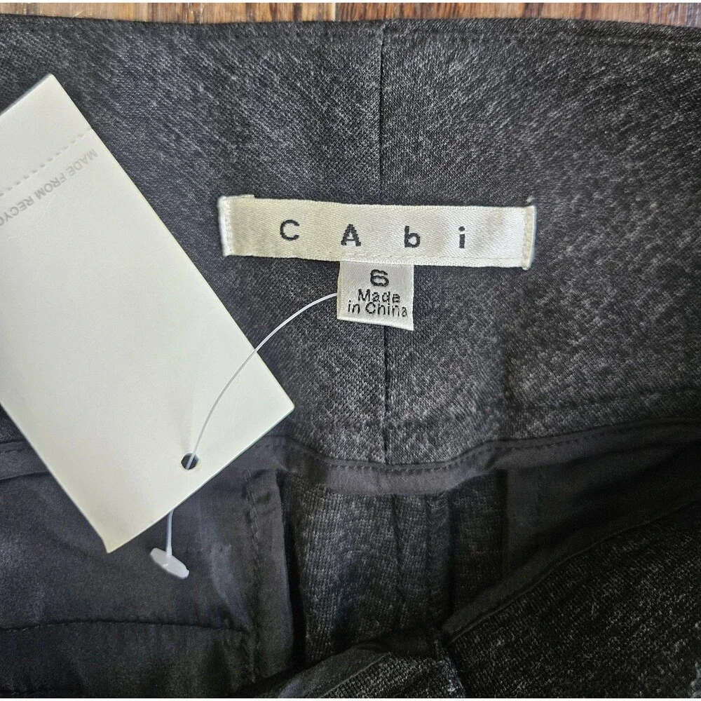 Cabi 547 Ponte Lean Trouser Pants Womens Size 6 Charcoal Gray NWT - Picture 4 of 14